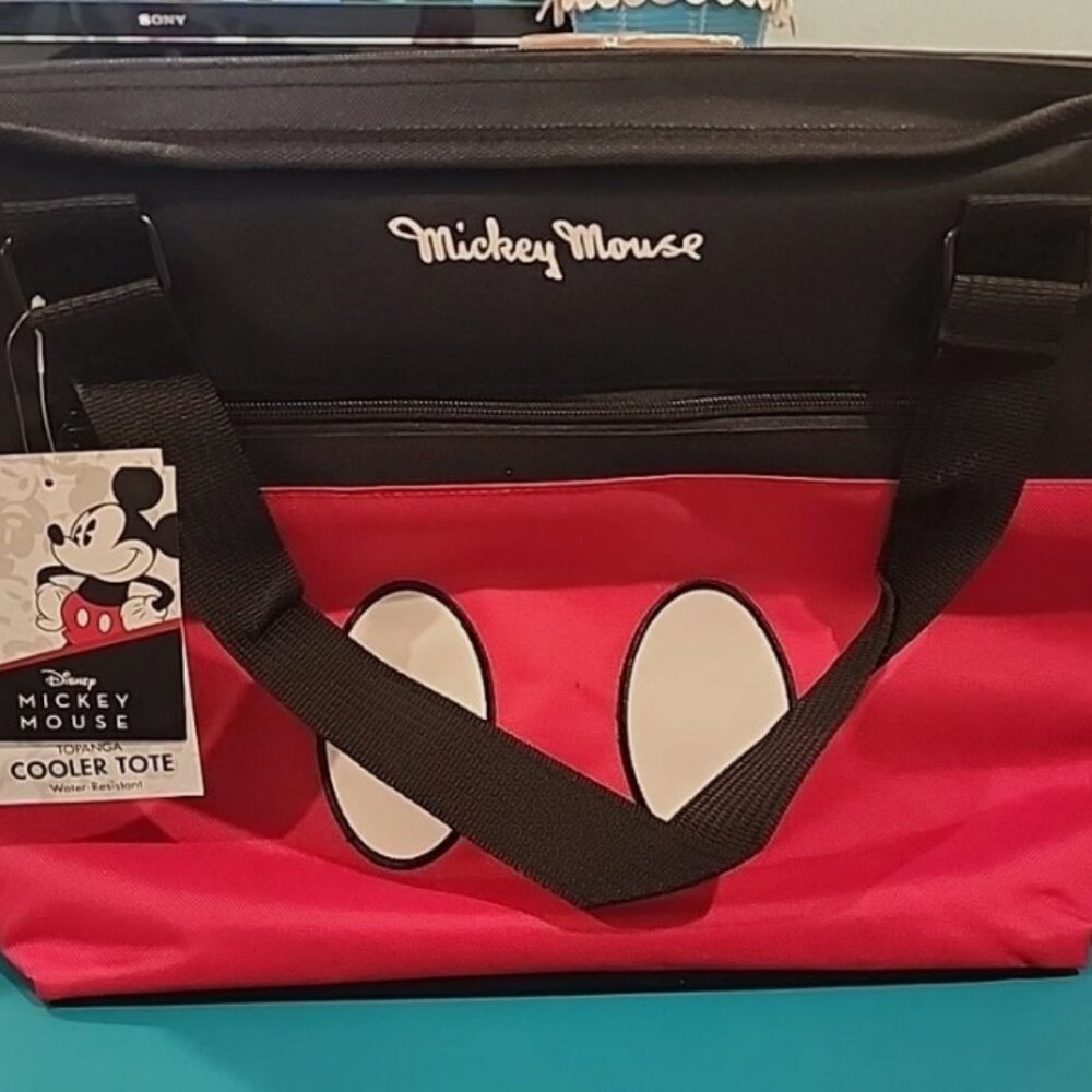 NEW! Disney "Mickey's Shorts" 'Topanga Cooler Tote' Picnic Time Family of Brands